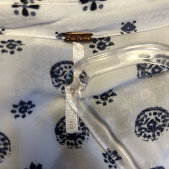 Free People Little Secrets Button Up Wrap Shirt White Large - Picture 11 of 13